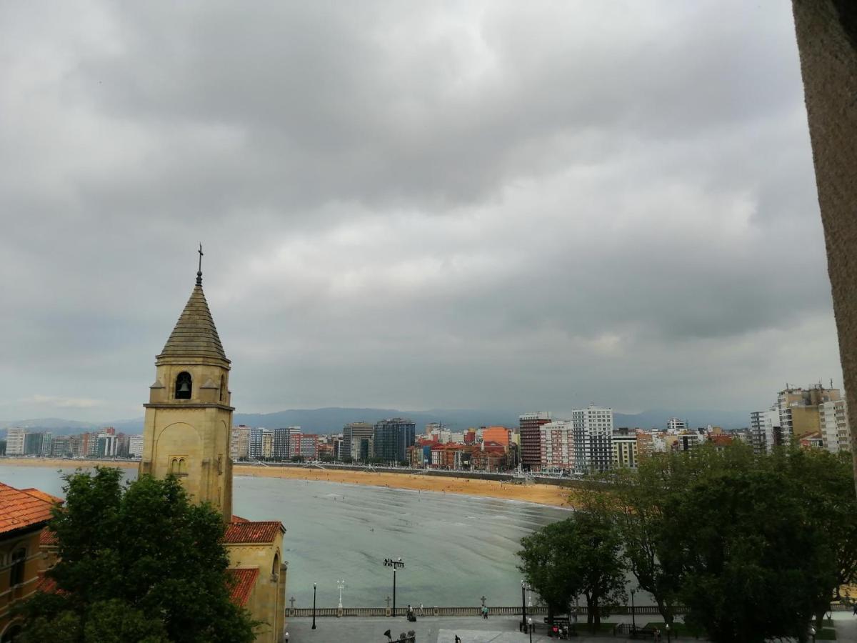 Ático en Cimadevilla Mirando al Mar Gijón Exterior foto