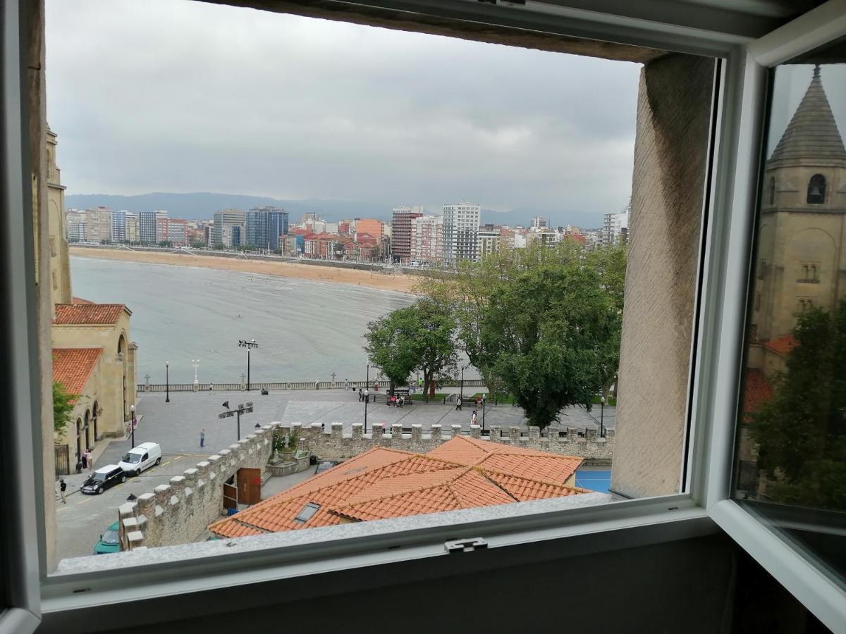 Ático en Cimadevilla Mirando al Mar Gijón Exterior foto