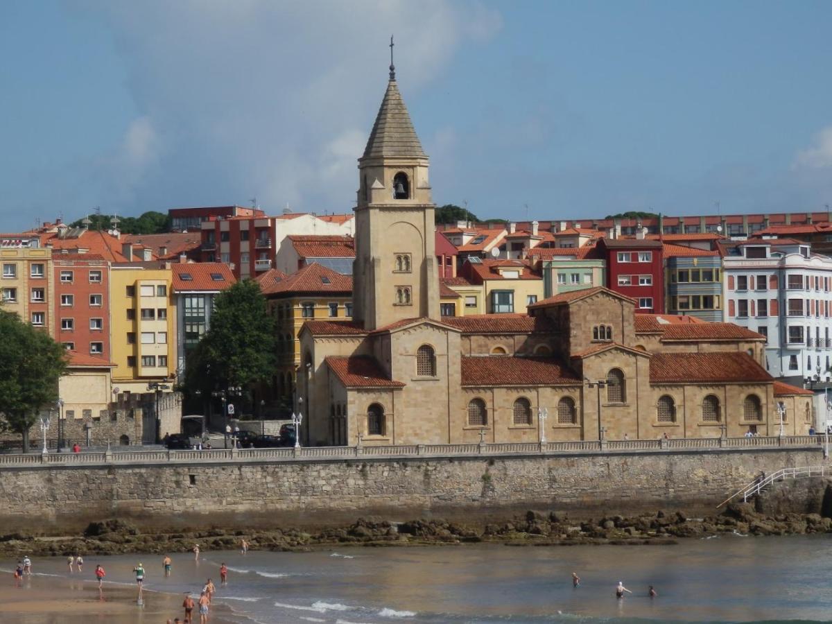 Ático en Cimadevilla Mirando al Mar Gijón Exterior foto
